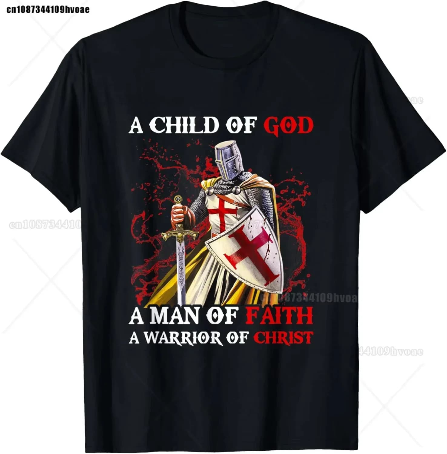 Templiervalier T-shirts Deus Vault Knight Templier Croix T-shirt Coton Streetwear Mode Confortable U