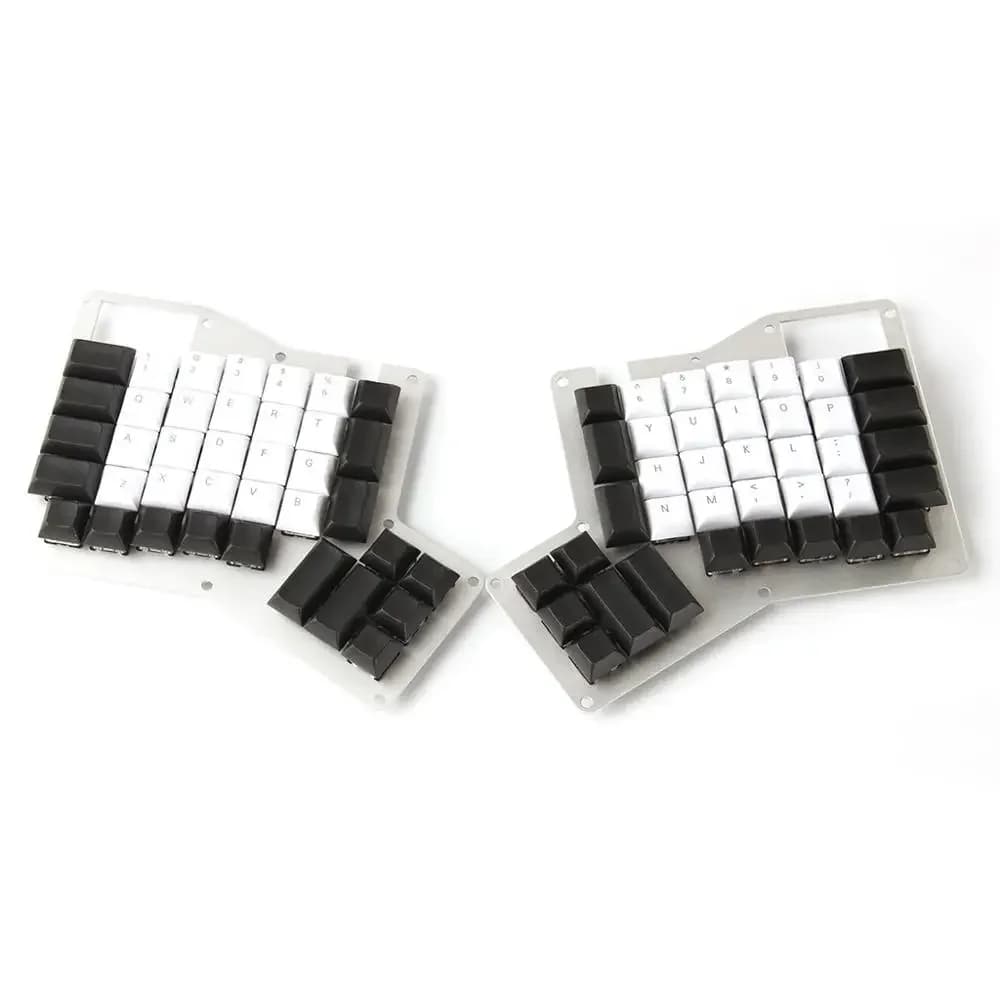 YMDK – ensemble de capuchons de clavier vierge, profil PBT DSA, pour clavier Ergo Ergodox Planck Pre