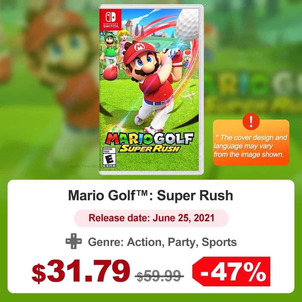 Super Mario Nintendo Switch Games, Mario Bros, Wonder Kart, 8 petits déjeuners, Mario Strikers, Odys