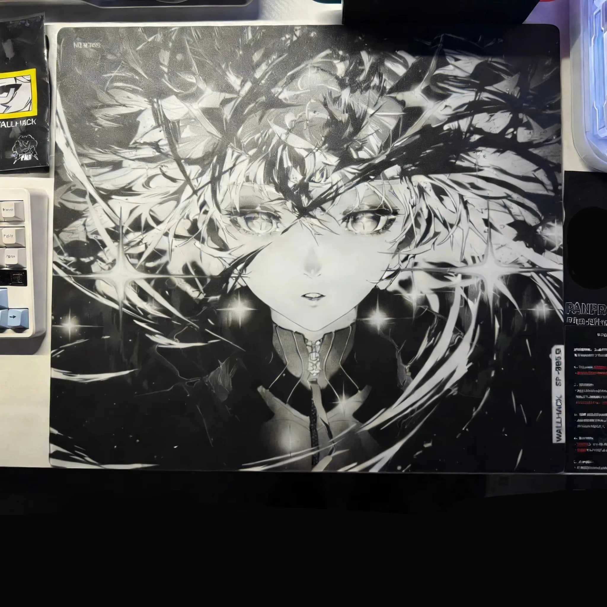 Tapis de souris en verre pour jeux Wallhack Sp-005 Awake 450x400MM, grand format, tapis de bureau po