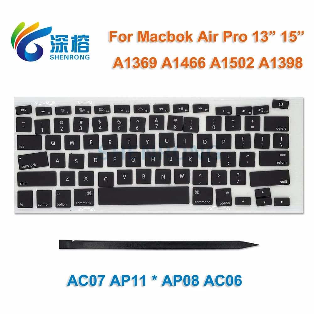 AC07 AP11 A1466 A1369 A1425 A1398 A1502 touches Keycaps pour Macbook Pro Air 13 ''15'' clavier US UK