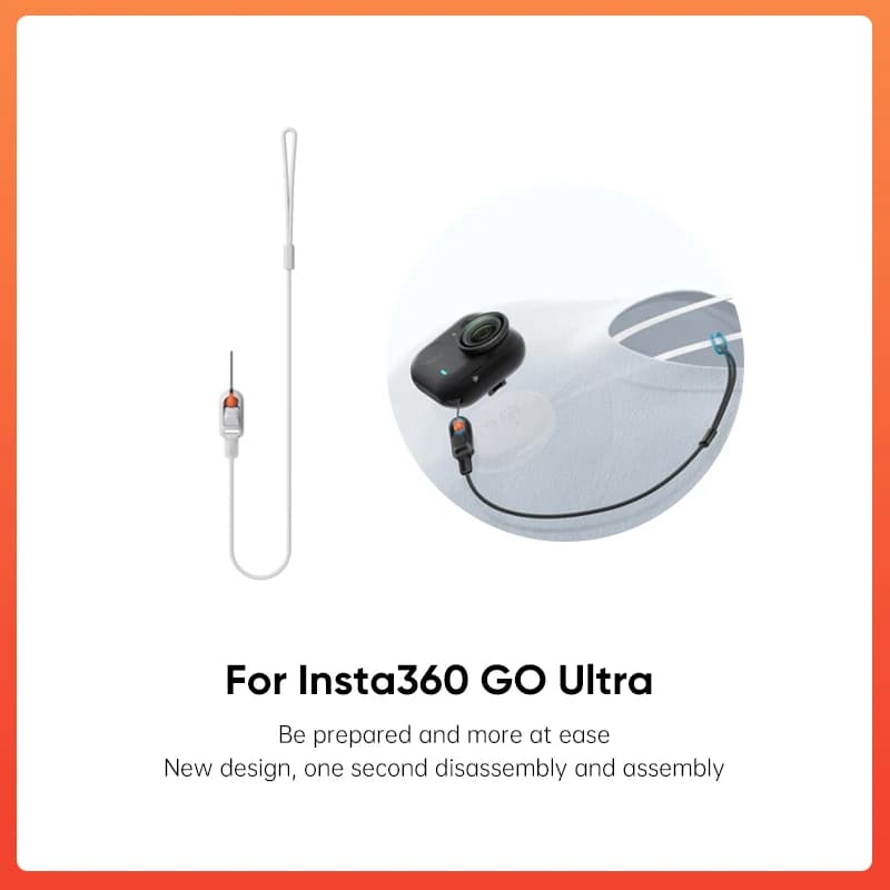 Insta360 GO Cordon de sécurité à dégagement ultra rapide pour accessoires d'origine Insta 360