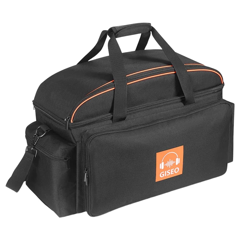 Sac de rangement pour câbles DJ grande capacité avec 4 séparateurs amovibles, étui organisateur de c