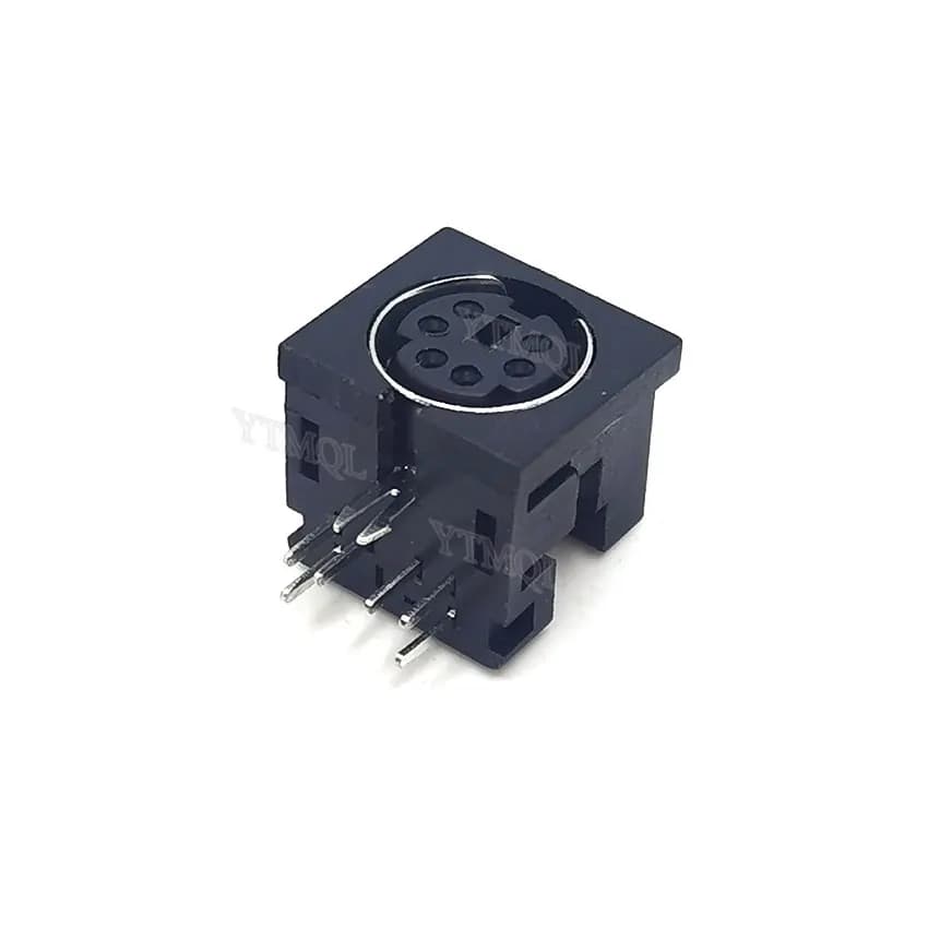 Connecteur de clavier PS2, prise mâle/femelle 6 broches PS-2 sur carte PCB, prise de souris PS2 6P v