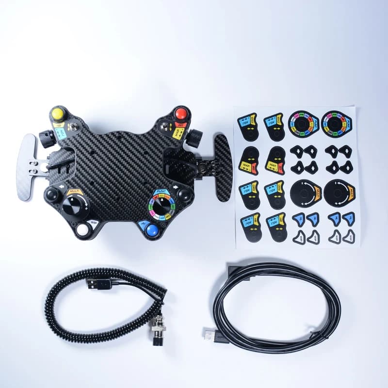 Simracing-Volant de course pour PC, bouton de commande, HUB de course, manette de vitesse à palette,
