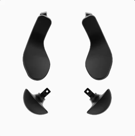 Manette de jeu PS5 Edge Elite avec poignée arrière en métal et pagaies métalliques de remplacement, 