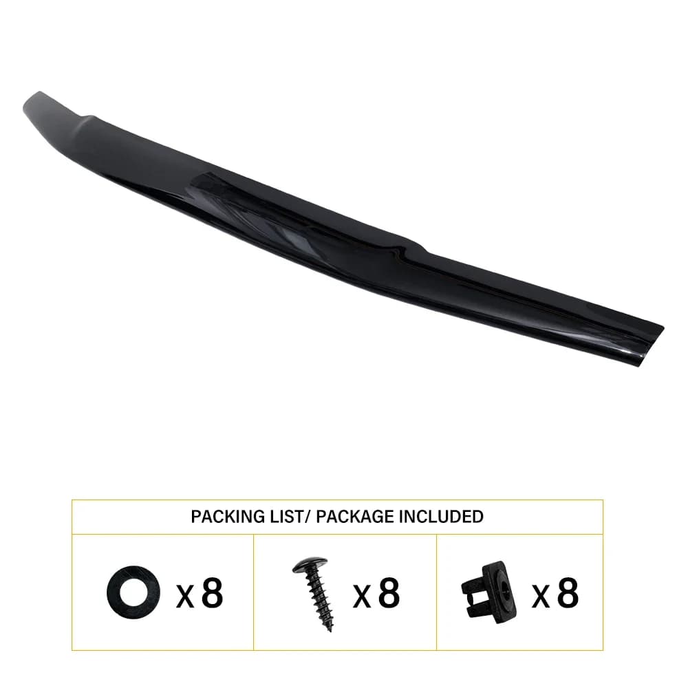 Déflecteur de capot noir foncé pour Nissan Navara D40 2006 2007 2008 2009, protection contre les ins