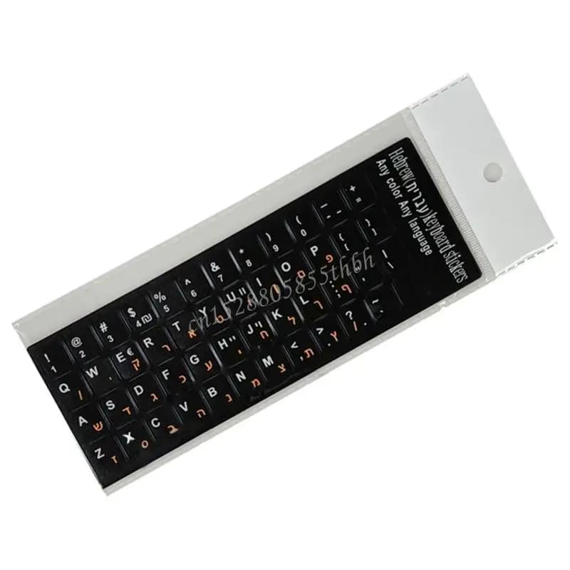 Clavier Autocollant Langage Anglais English Film lettre hébraïque russe pour ordinateur portable PC 