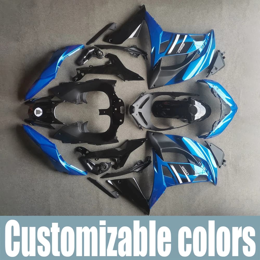 Pour Kawasaki 2017 - 2019 Ninja 650 EX650 accessoires de moto ensemble de carénage Kit de carrosseri