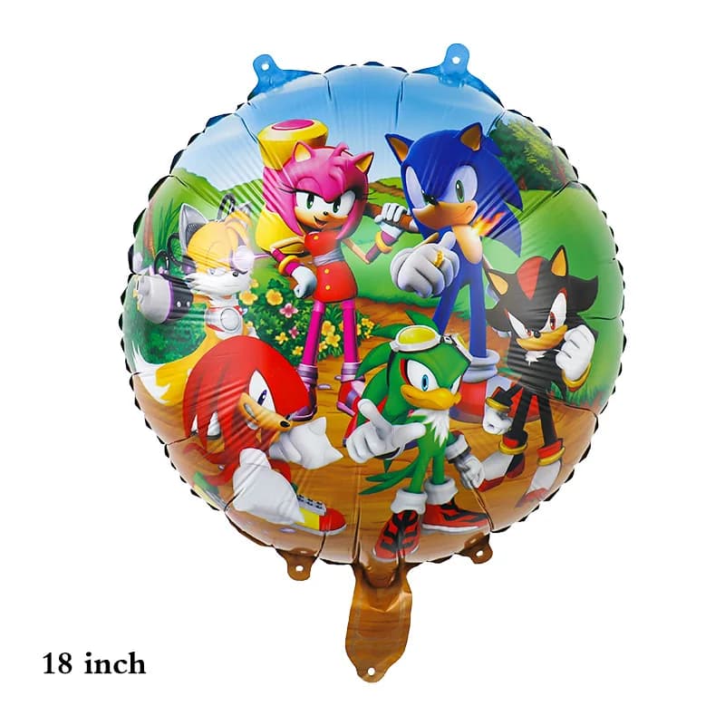 Hérisson bleu Sonic personnage aluminium Film ballon Sonic enfant figurine dessin animé jeu thème fê