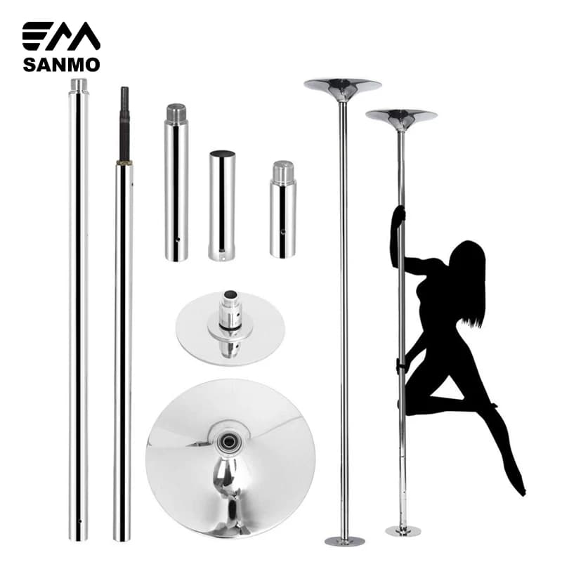 45mm Portable 360 Spin danse pôle d'entraînement Portable Fitness danse Sport exercice pôle Kit pôle