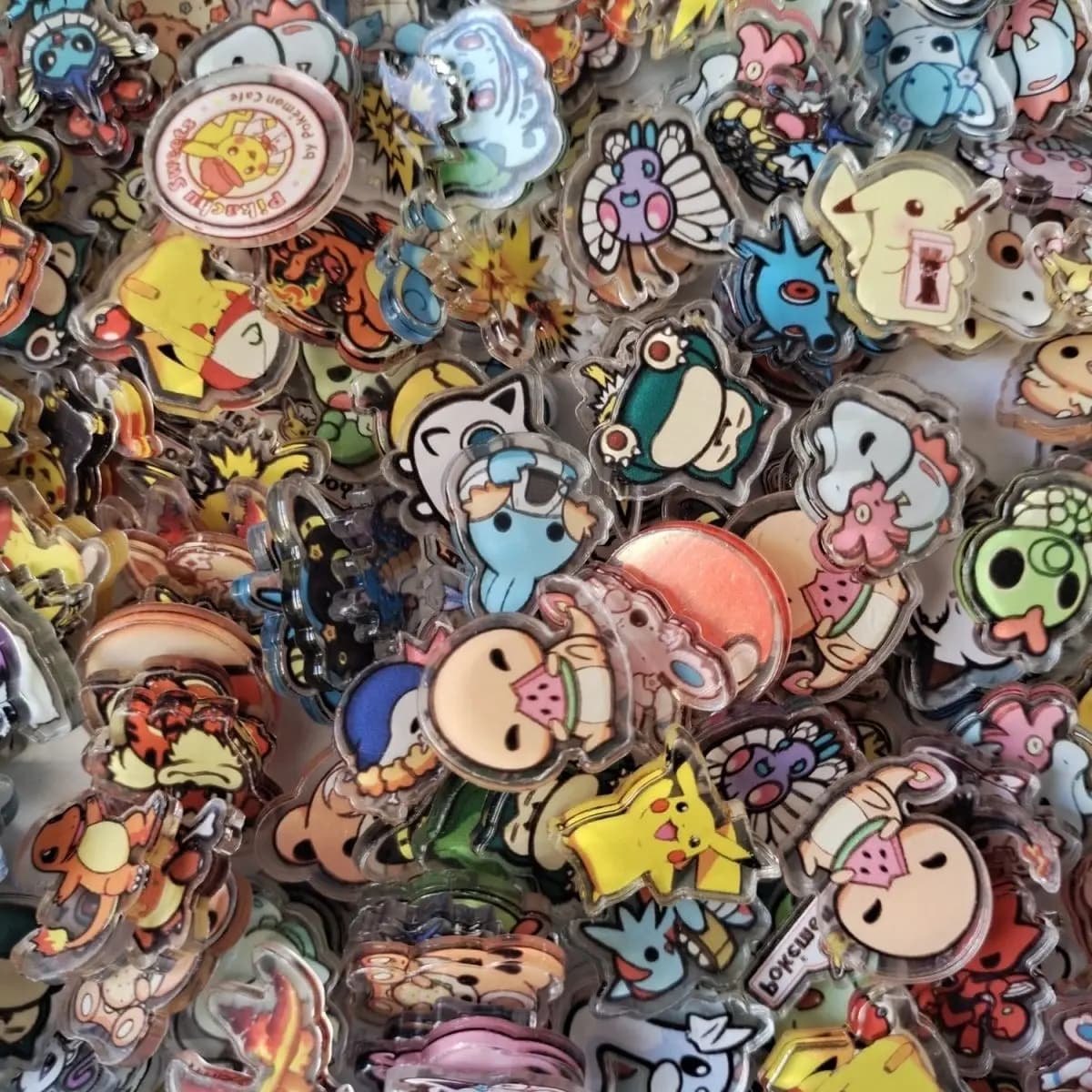 Pikachu 2 cm Pokémon périphérique acrylique bricolage flux lin accessoires morceau de bascule bijoux