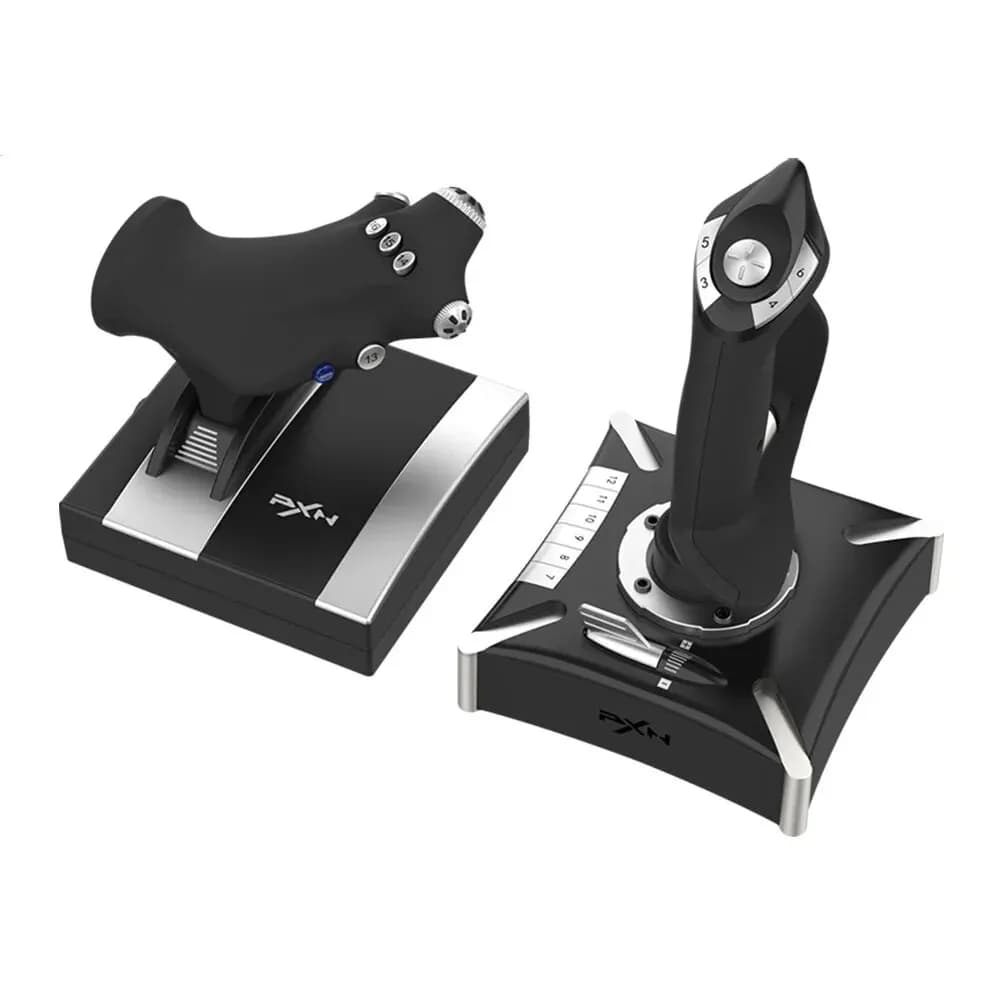 Manette de jeu PXN 2119 PRO pour simulateur de vol, contrôleur de vibration, joystick pour PC, PS4 d