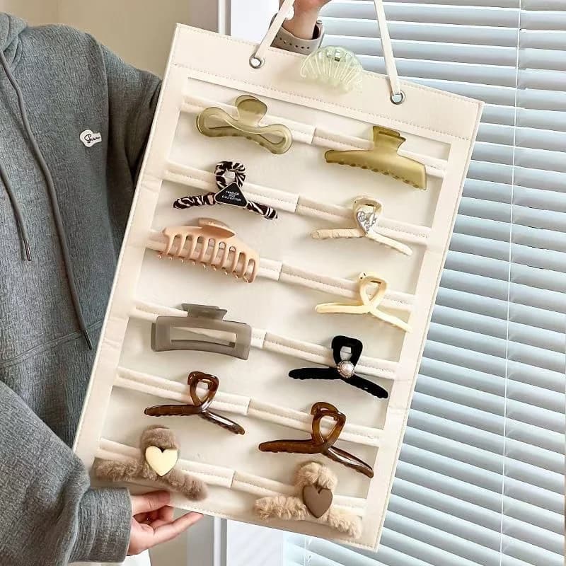 Organisateur de rangement suspendu pour accessoires de cheveux, 1 pièce, décoration murale, nœuds de