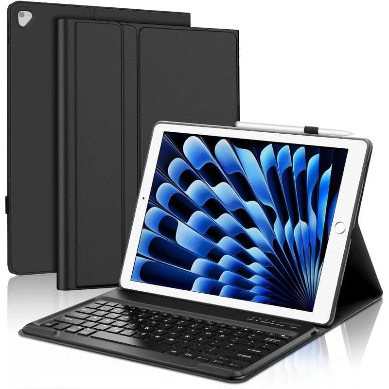 Étui pour clavier pour iPad Pro 12.9 1ère/2e génération 2015/2017 A1584/A1652/A1670/A1671, housse Bl