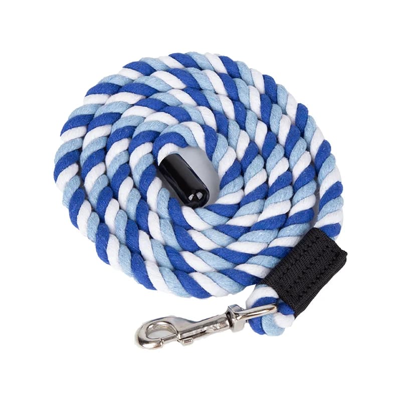 Corde pour chevaux ou animaux de compagnie leader Cavassion, fil de coton coloré de 1,8 mètres de lo