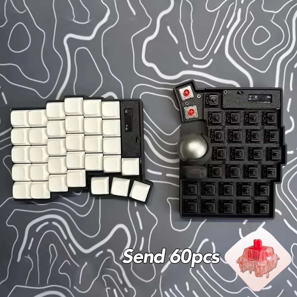 Keyball 39/44/61 Kit de clavier fendu avec écran OLED Trackball personnaliser bricolage Kit de clavi