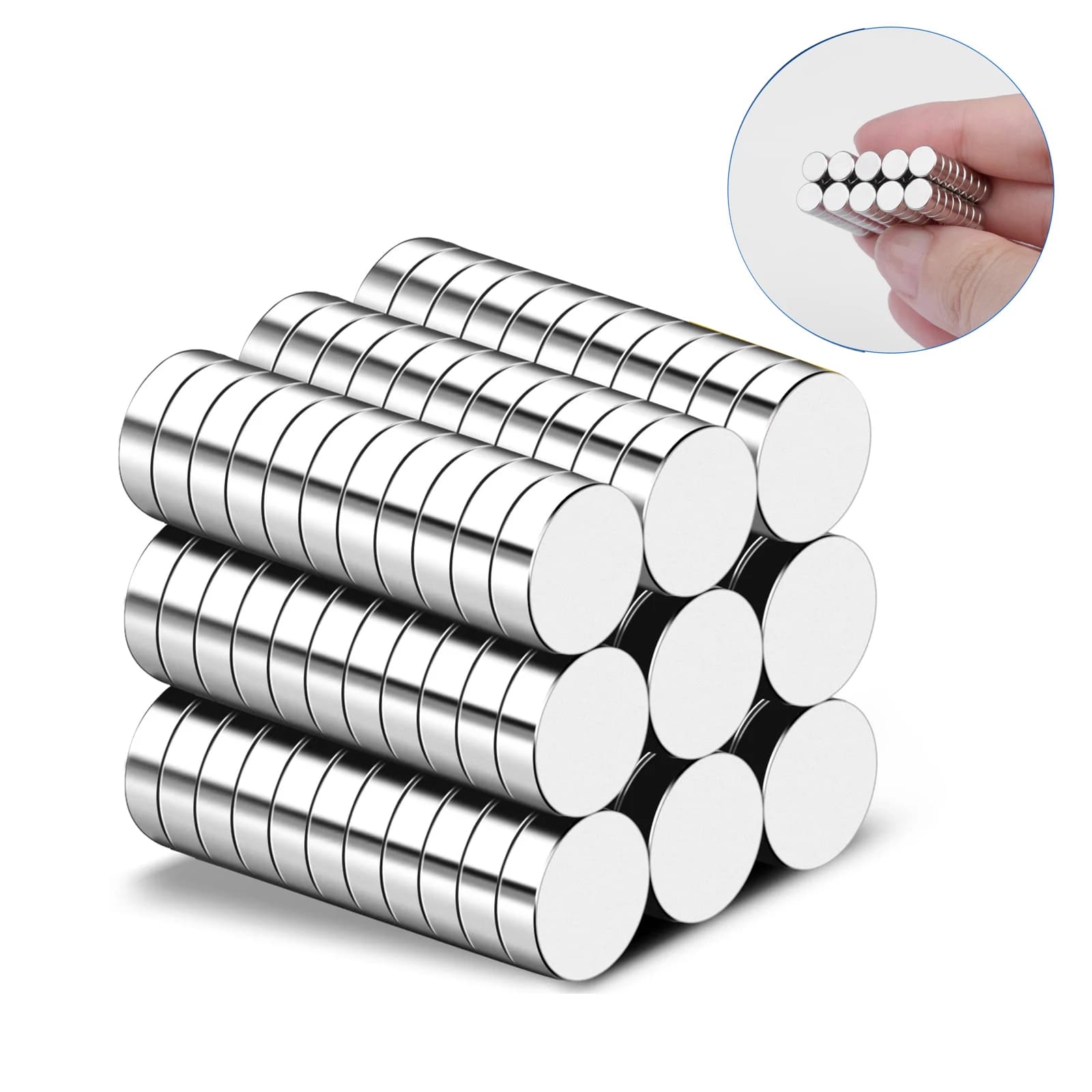 40 pièces 6x3 aimant néodyme 6mm X 3mm N42 NdFeB rond Super puissant fort aimant Permanent Imanes di