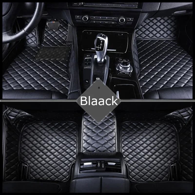 Tapis de sol de voiture en cuir personnalisé, tapis de pied, accessoires intérieurs, KIT 206, 207, 3