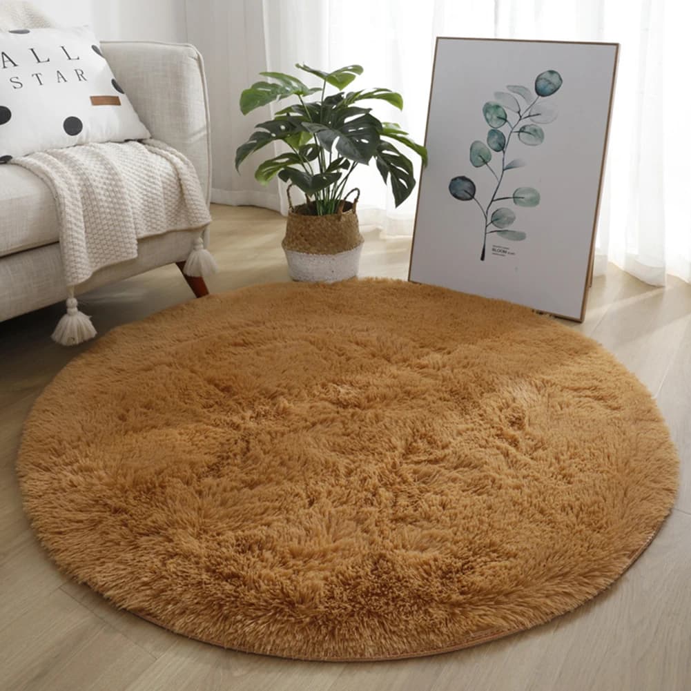 Tapis Shaggy super doux avec support antidérapant sécurisé adapté à plusieurs espaces intérieurs tel