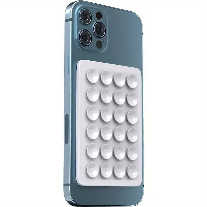 Tapis de support de téléphone à ventouse en Silicone, support mural multifonctionnel, carré antidéra