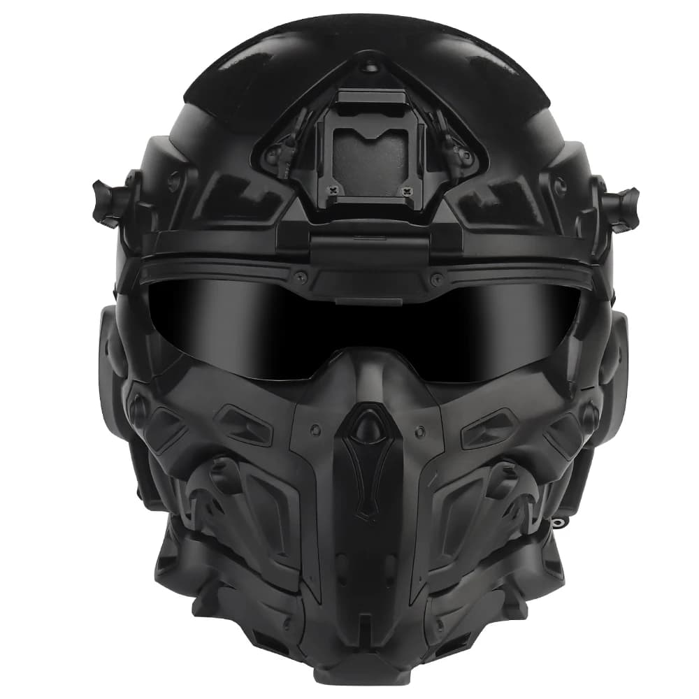 Casque tactique intégral Assault I Airsoft, avec casque HD, ventilateur Anti-buée, 2 paires d'object