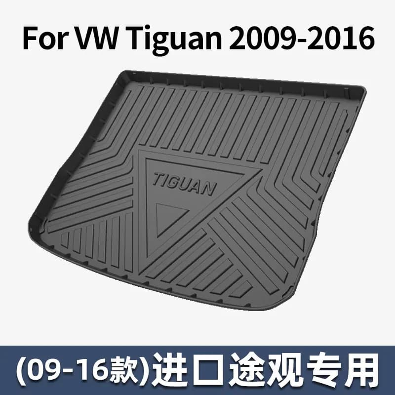 Tapis de sol personnalisés toutes saisons pour Volkswagen Tiguan 2009-2016, tapis de coffre imperméa