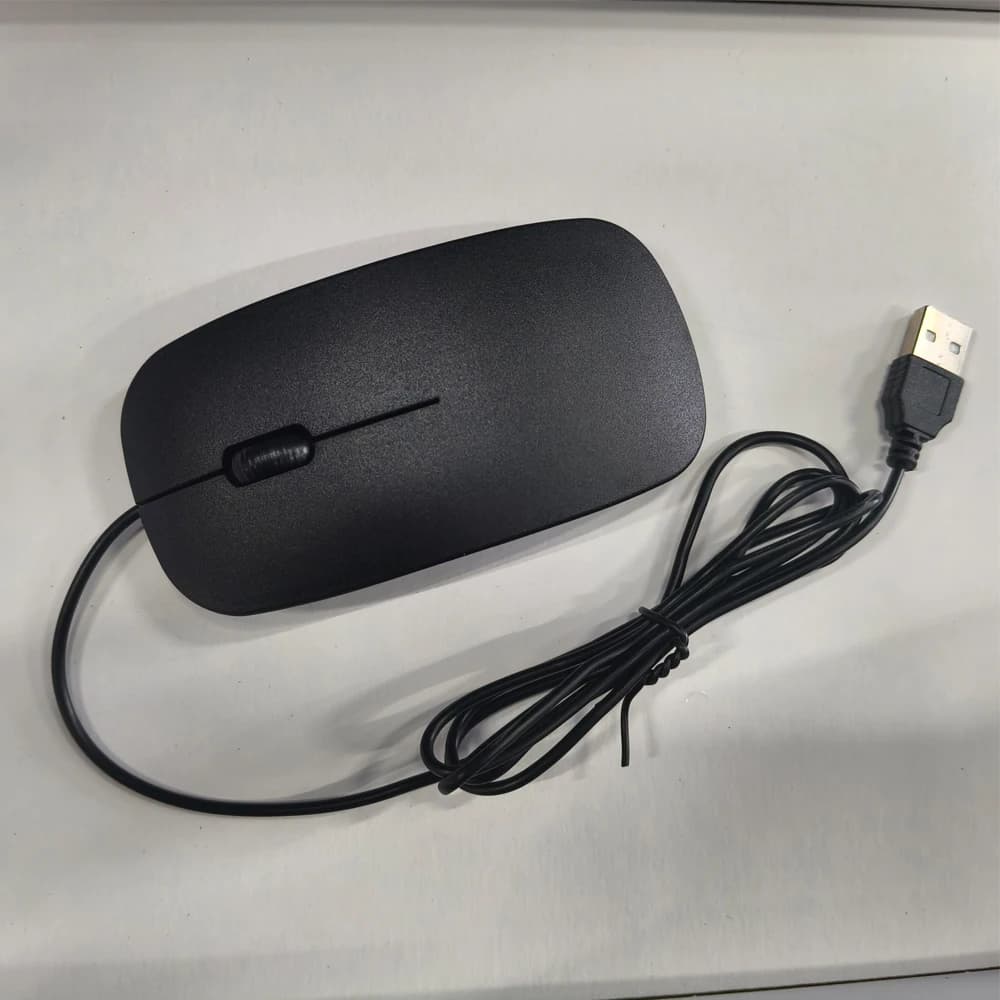 Souris filaire neutre 2.4Ghz avec câble USB souris ergonomique ultra-mince pour PC portable ordinate
