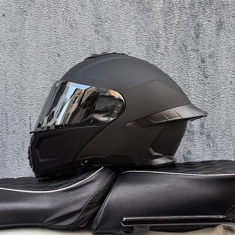 Casque de moto intégral ORZ-B08A, motif Mecha brillant, casque de course, casque de sécurité certifi