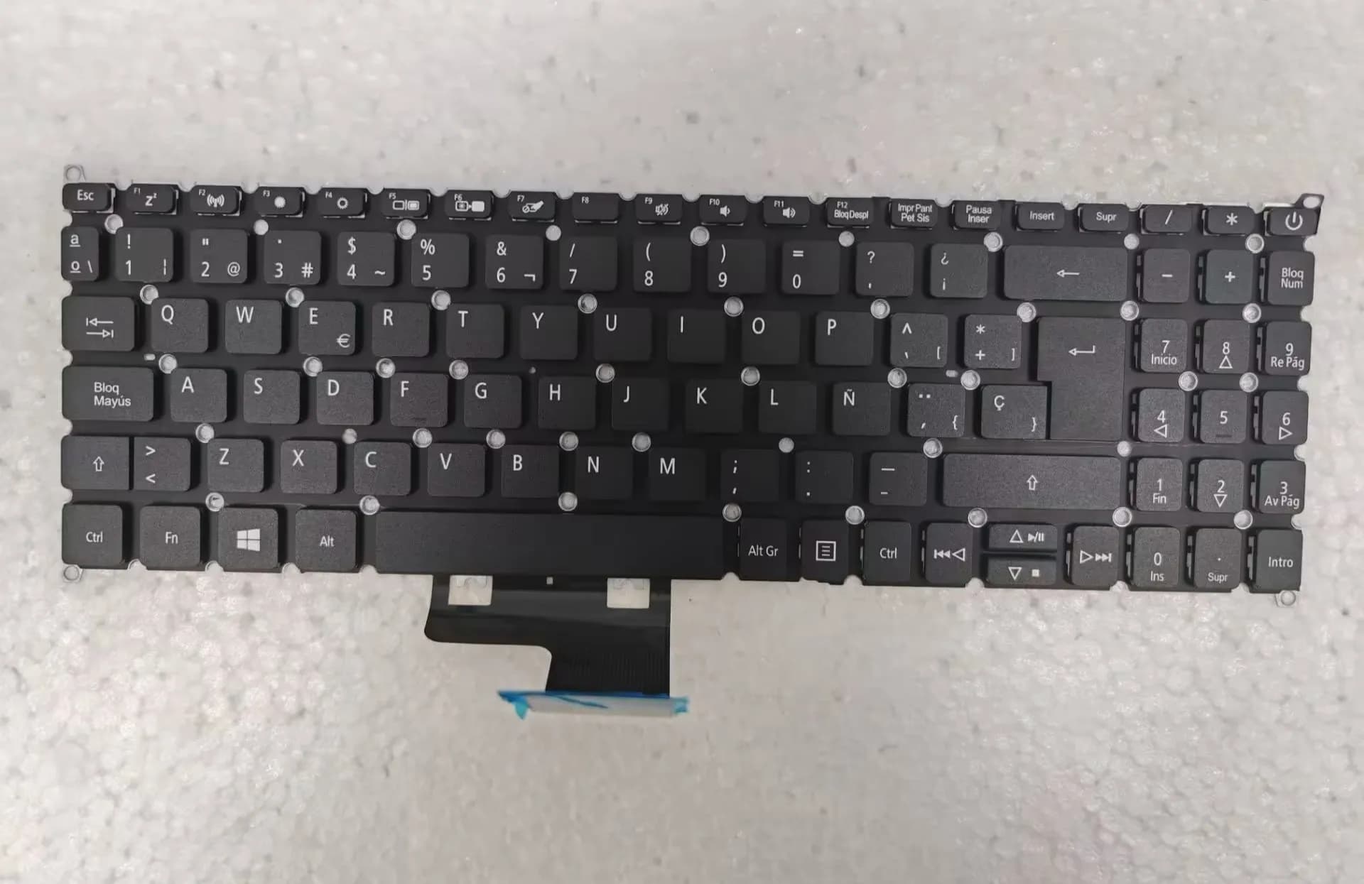Clavier espagnol non rétroéclairé pour Acer Aspire SF315-41 SF315-52 A515-66G A315-22 A315-23 A315-4