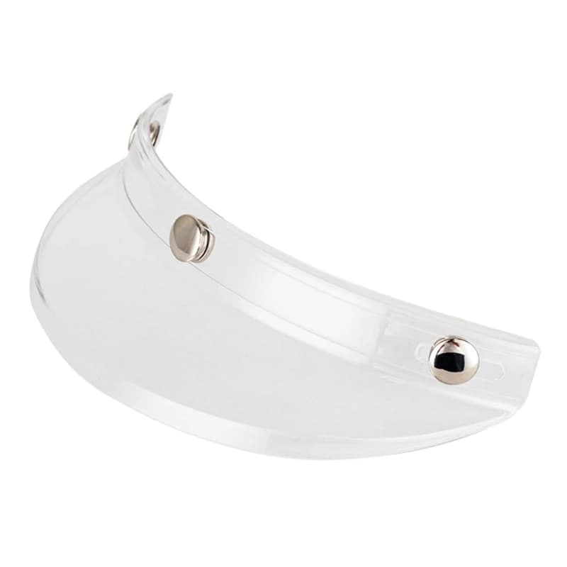 Hurbike-Pare-vent rabattable pour casque, visière à visière à 3 boutons pression, lentille de protec