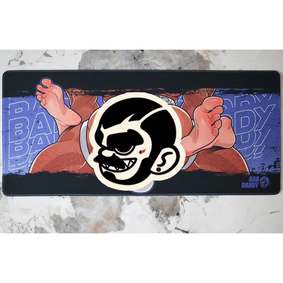 Tapis de Souris Gaming Grand Format Singe Cartoon Original 900x400mm, Bord Cousu Épais, Antidérapant