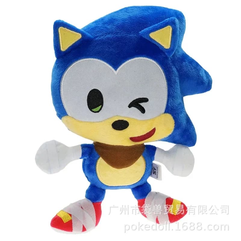 Peluche Sonic hérisson à expression originale de 23 cm, jouet en peluche souris de jeu, cadeau pour 