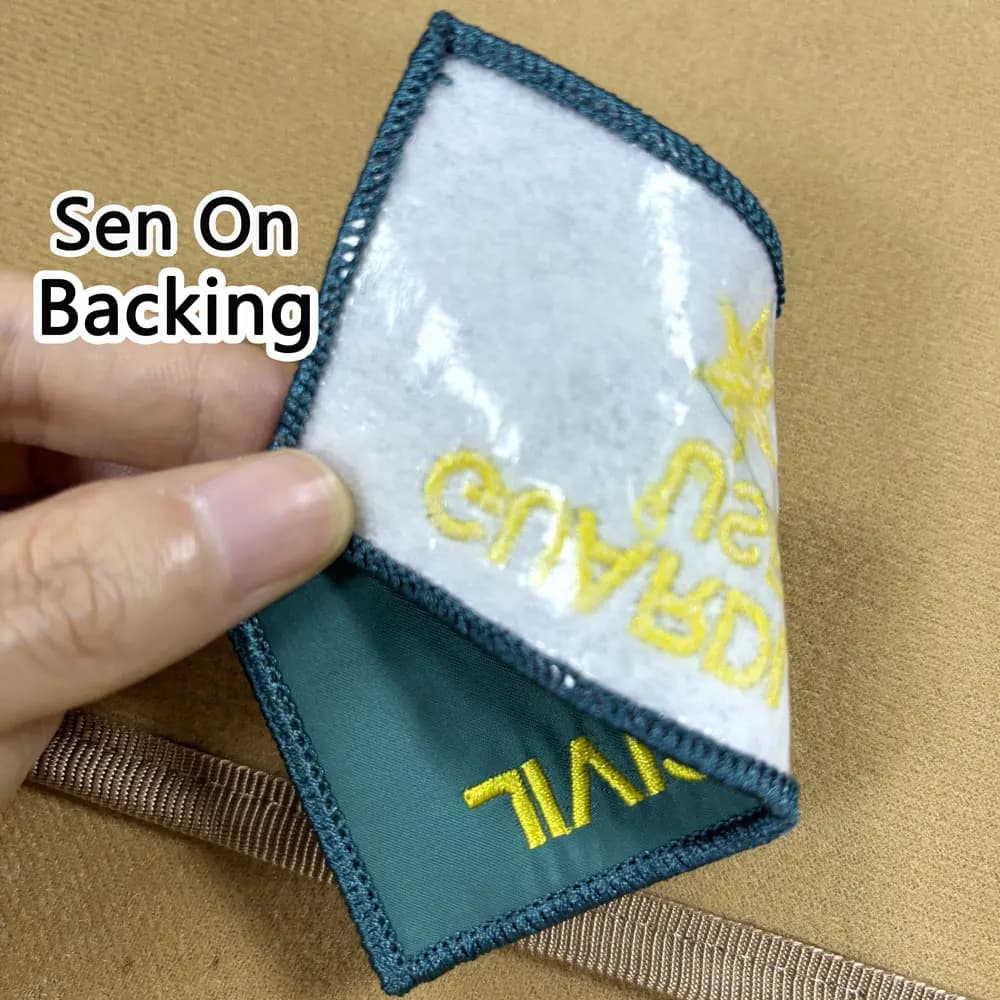 Écussons brodés personnalisés, logo sur mesure, thermocollants, bordure Merrow, badges en PVC et che