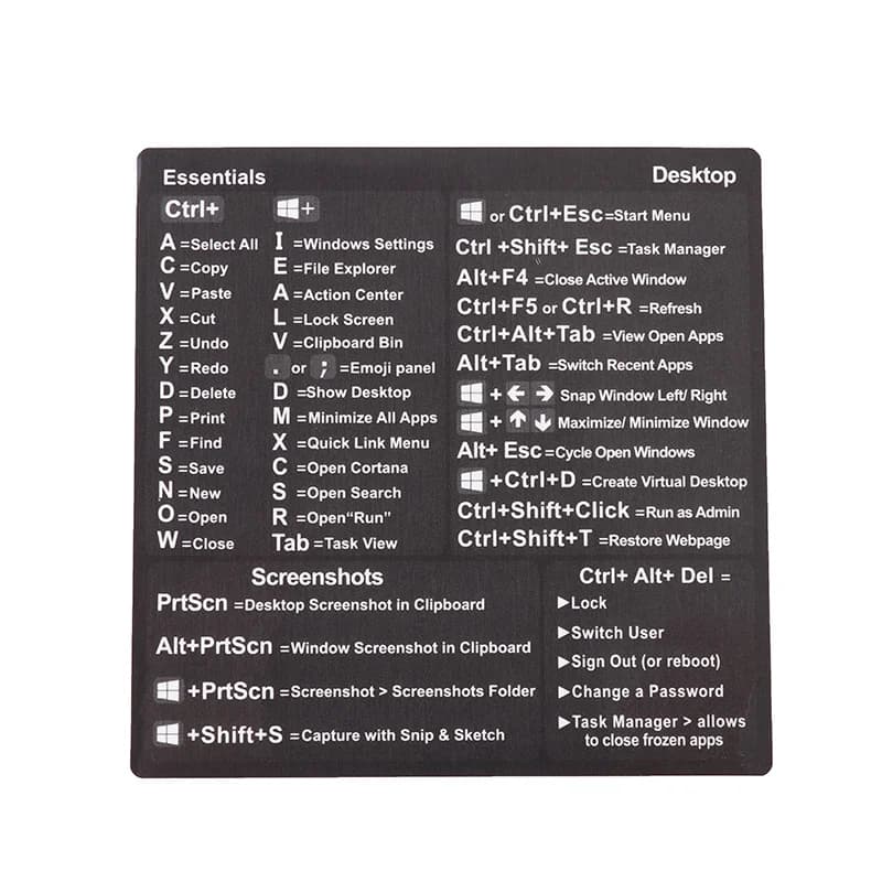 Autocollant adhésif pour clavier de référence PC Windows, 1 pièce