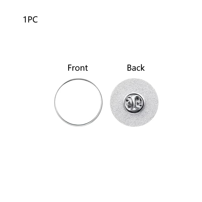 Broche en métal personnalisable - Badge durable, possibilité d'ajouter du texte, des photos ou des i