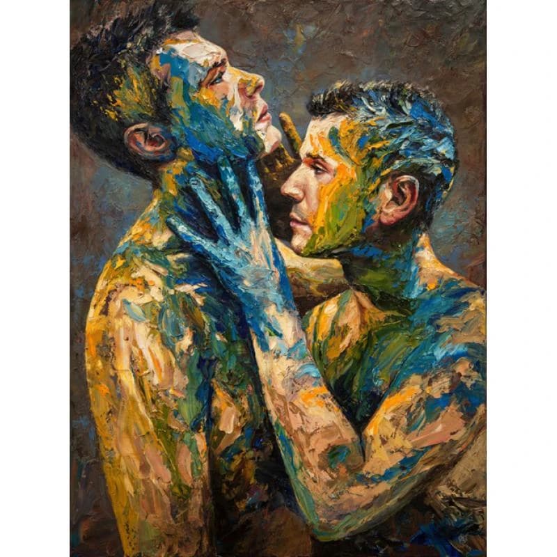 Artiste TOP art 100% peinture à l'huile peinte à la main homme nu hommes peinture à l'huile art HOMM