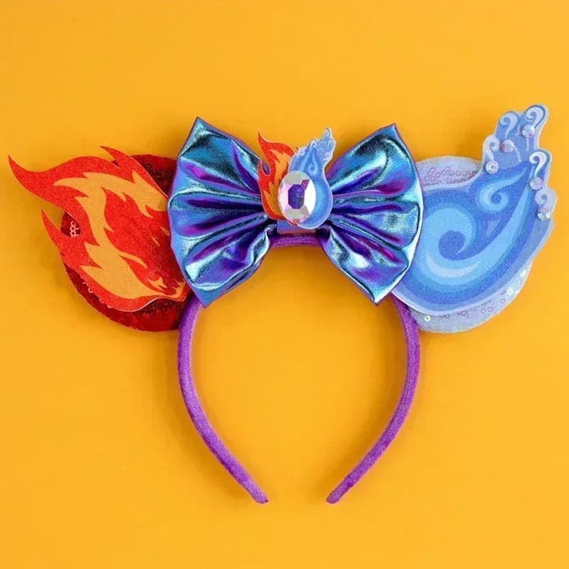 Bandeaux de sauna Disney Cruella Ears pour enfants, accessoires pour cheveux Anime, bandeau Cosplay 