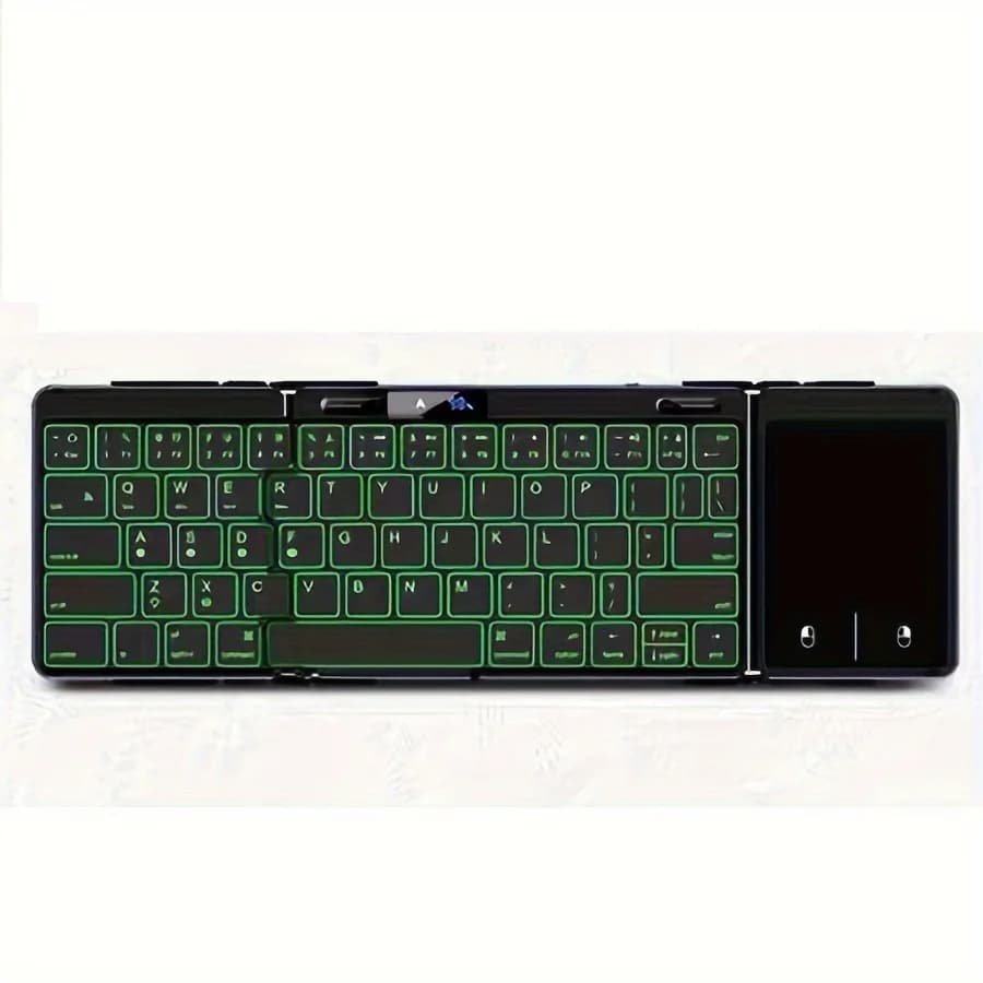Clavier pliant sans fil avec rétro-éclairage clavier Bluetooth pliable rvb avec clavier de voyage à 