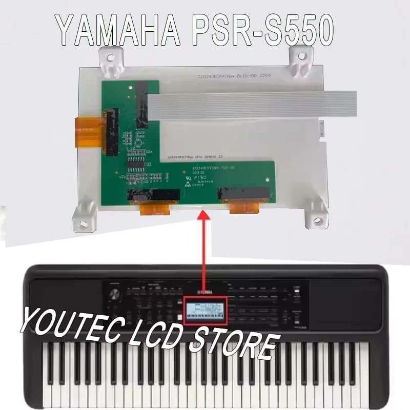 Écran LCD TFT 5.7 pouces, rétro-éclairage LED pour clavier série YAMAHA PSR-S550/PSR-S500/DGX, livra