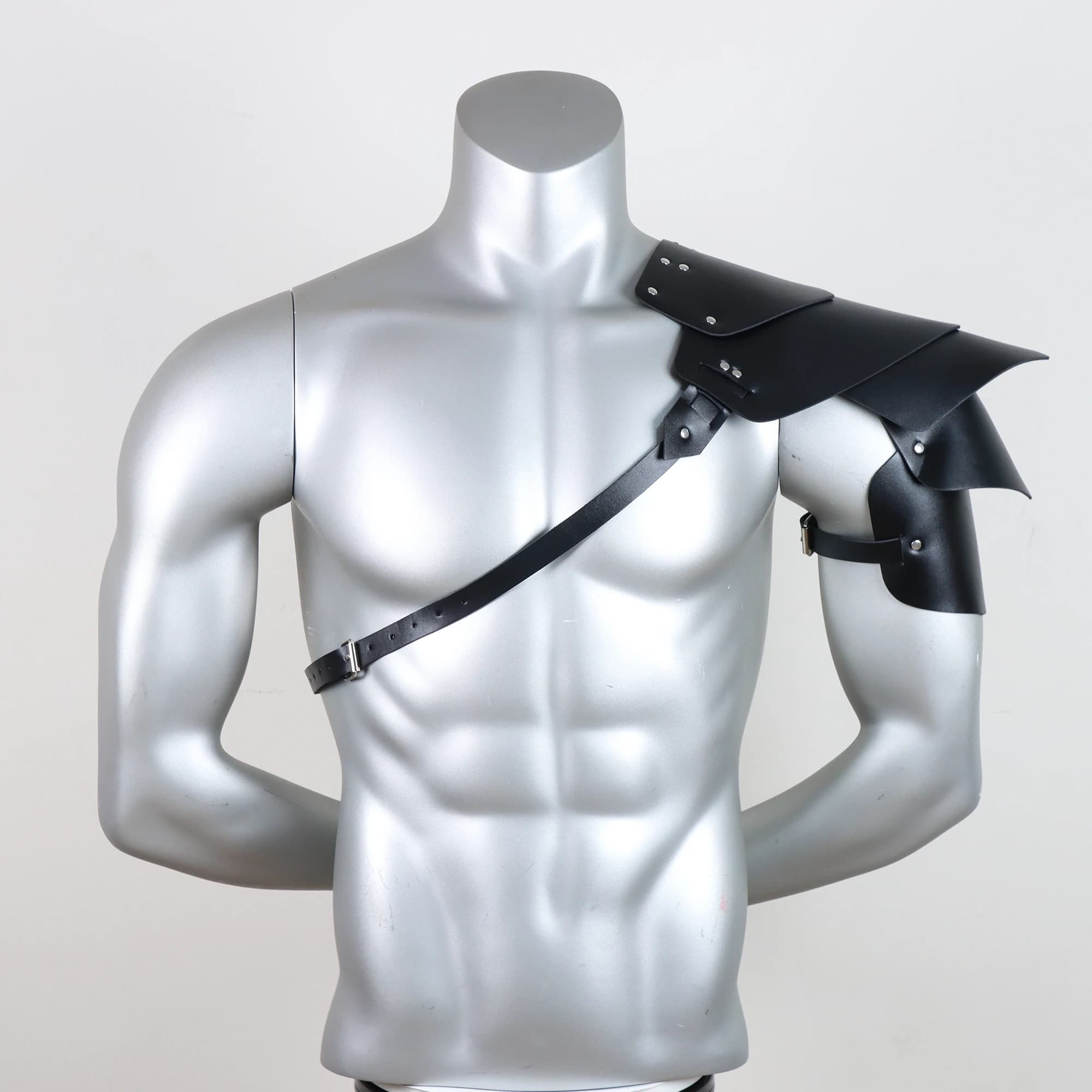 Harnais d'épaule en cuir avec armure Viking médiévale, accessoire de cosplay de style Renaissance, b