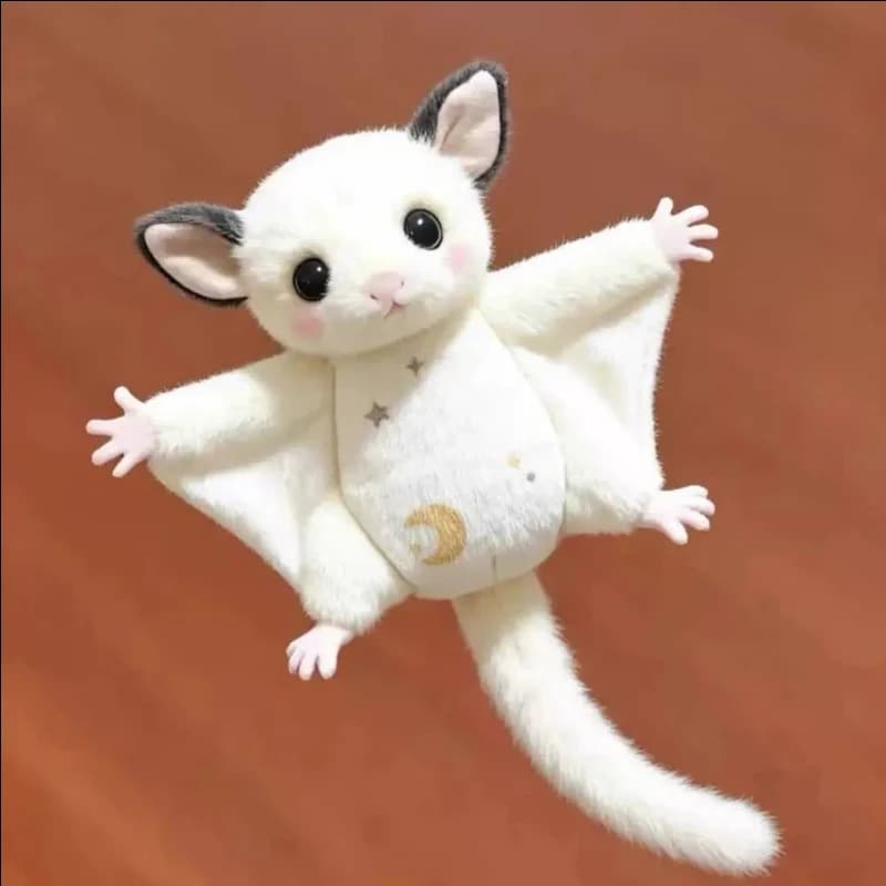 Pendentif en peluche souple motif petit souris volante de dessin animé, poupée Kawaii Honeybag Flyin