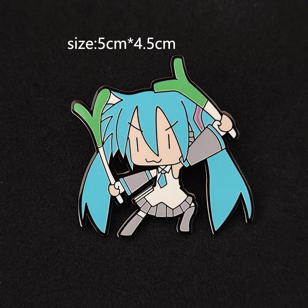 Accessoires vestimentaires liés à l'anime, badges décoratifs pour jeux de rôle, broches émaillées, v