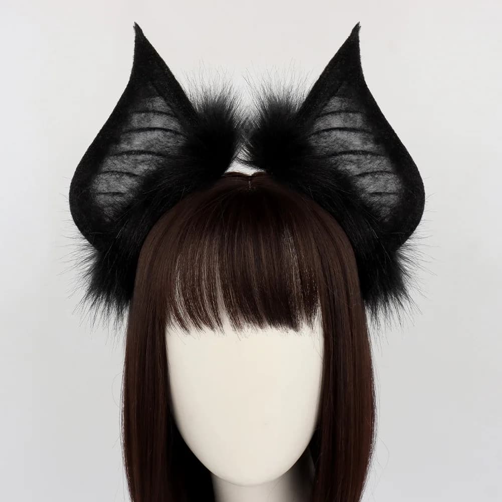 Bandeau d'oreille de chauve-souris foncé simulé, couvre-chef de Simulation, Costume de Cosplay, acce
