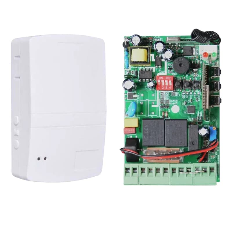 Valve de moteur de boîte d'obturation de garage universelle + 2 télécommandes avec bornier de comman