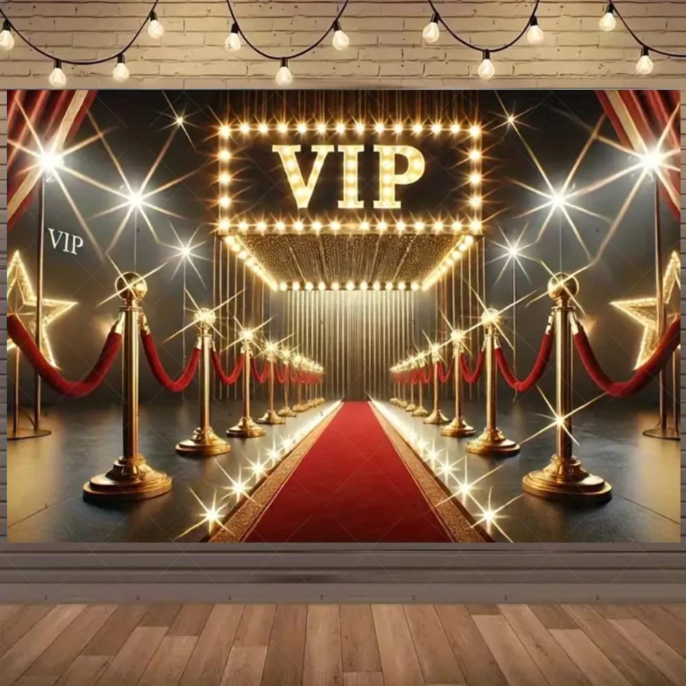 Tapis rouge étoile de cinéma, arrière-plan de Film Hollywood, fournitures de scène pour événement, d