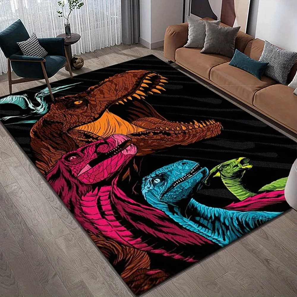 Tapis de dinosaure, décoration de chambre, tapis de sol, tapis de yoga, accessoires de photographie,