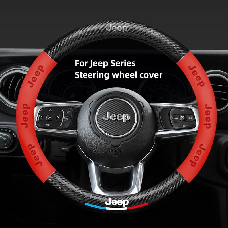 Housse de volant de voiture JEEP, accessoires d'intérieur de voiture pour Jeep Compass Wrangler Gran