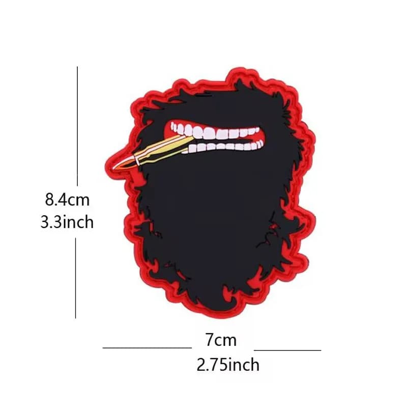 Accessoires de sac d'extérieur, Patch en PVC du diable de nuit, brassard de moral de l'armée de viol
