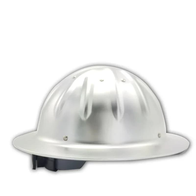 Casques rigides en aluminium, casque de sécurité à bord complet avec suspensions à cliquet à 4 point